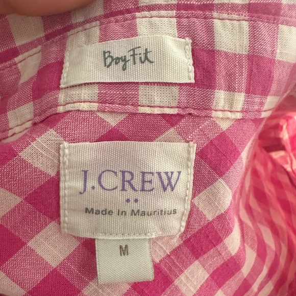 J.Crew Pink Button Down Shirt boy fit Style size M - Picture 2 of 8